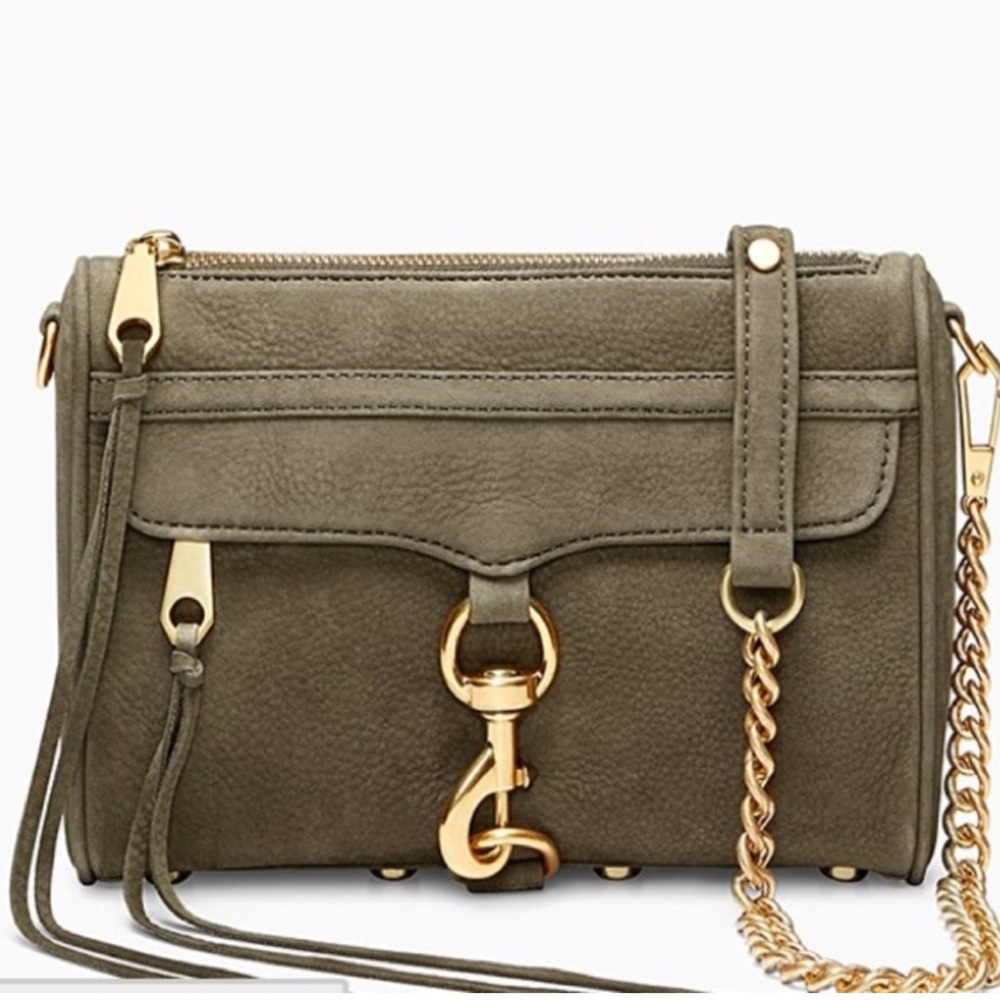 Rebecca Minkoff Mini Mac Olive Suede